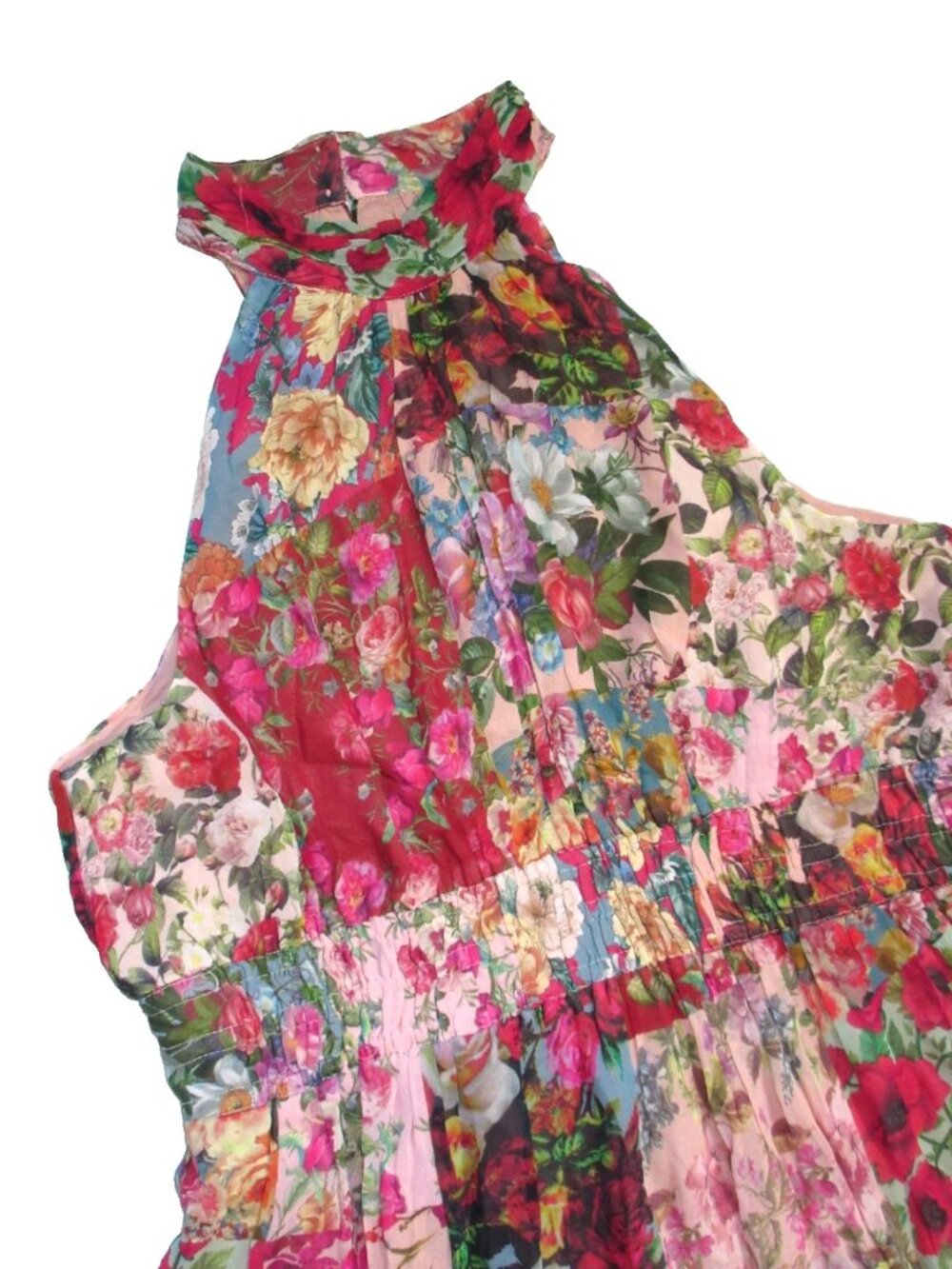 NWT by Anthropologie The Somerset Chiffon Maxi in Pink Floral Print Dress XL - Picture 6 of 10
